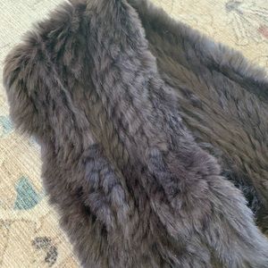 Rabbit Fur Wrap Around Scarf